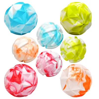 Dog Squeaky Ball Toy, Two-Color, Bite-Resistant, Interactive
