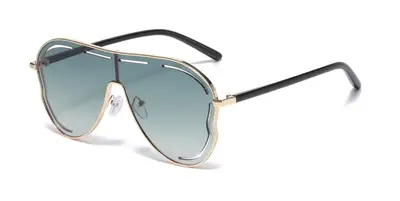 2025 Large Irregular-Shaped One-Piece Lens Sunglasses for Men - 11