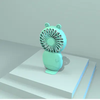 2025 yeni el tipi klima fanı usb şarjlı küçük fan taşınabilir mini yurt masası sessiz logolu - 11