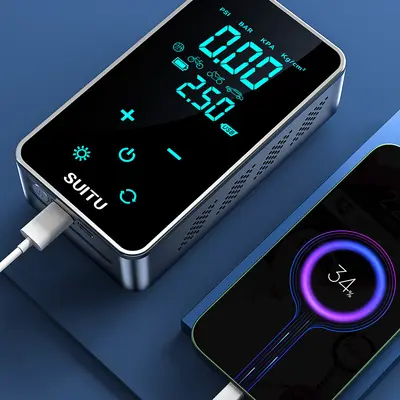 Araç hava pompası acil durum çalıştırma güç kaynağı çok fonksiyonlu 12V araç kablosuz hava pompası elektrikli hava pompası yalnızca sınır ötesi tedarik için