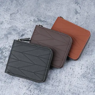 New Men's Short Wallet with Multi-Card Slots and Large Capacity Coin Purse - 5