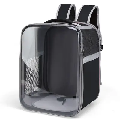 Portable Transparent Breathable Cat Carrier Backpack - 9