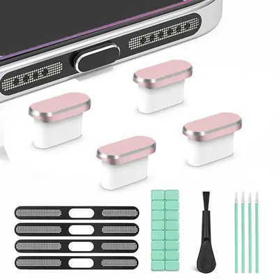 Telefon Toz Koruma Ağı USB C Toz Kapağı iPhone 15/16/17 için Toz Koruma Temizleme Seti - 11