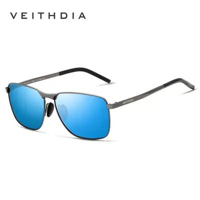 Men's Polarized Square Color-Changing Sunglasses, UV Protection - 5