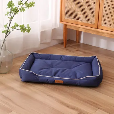 Square Dog Bed with Cooling Mat, Bite-Resistant for Medium and Large Dogs - 9