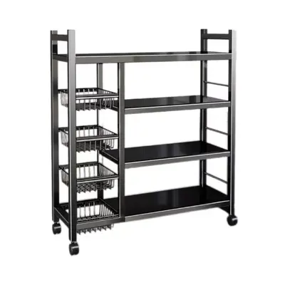 Kitchen vegetable basket floor standing storage rack multi-functional vegetable storage basket multi-layer storage vegetable and fruit storage rack