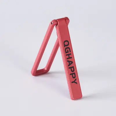 QGHAPPY unsichtbare Rückklebeetiketten-Halterung, klappbar, Metallausführung, selbstklebend, tragbarer Ring, magnetische Schnalle, kabellos aufladbar, ultradünner Ständer - 8