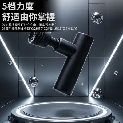 跨境韩国便携口袋迷你无刷筋膜枪热销震动肌肉脸部按摩枪筋膜枪