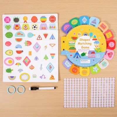 Children's English Quiet Book with Stickers and Alphabet Learning