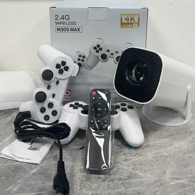 Grenzüberschreitendes beliebtes Produkt HY300 Heimkino hochauflösender Projektor tragbarer Mini-Projektor 1080P Spielefernbedienung 4K Projektor