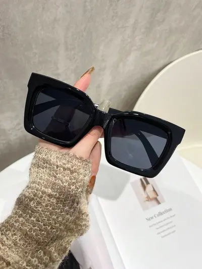 Oversized Leopard Print Women's Sunglasses with UV Protection - 6
