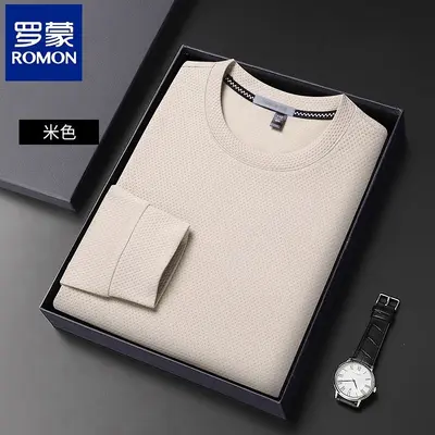 Men's Round Neck Long Sleeve Sweatshirt, Spring 2026 - 10