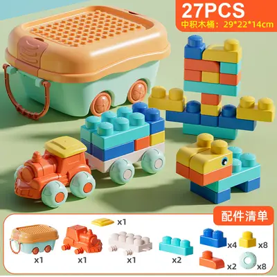 Soft Rubber Building Blocks, Large Pieces, Ages 3-6 - 13