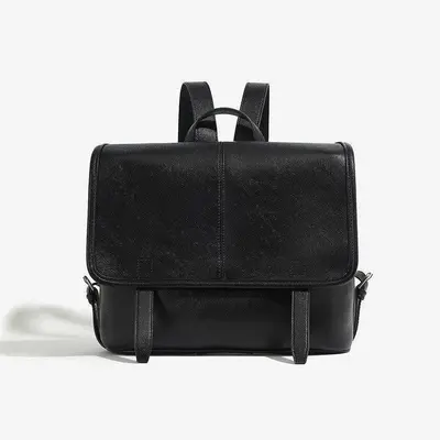Retro Minimalist Kapaklı Postacı Çantası, Kadın Günlük Omuz Çantası - 7