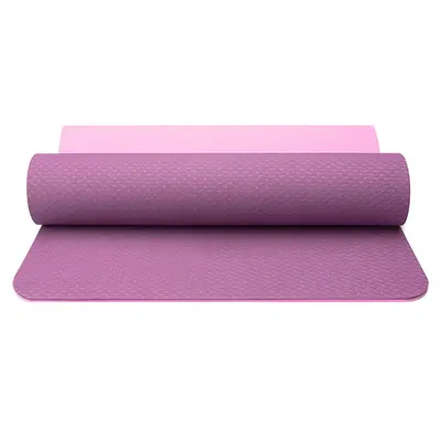 TPE-Yogamatte 6/8 mm mit Positionslinien, verdickt - 6