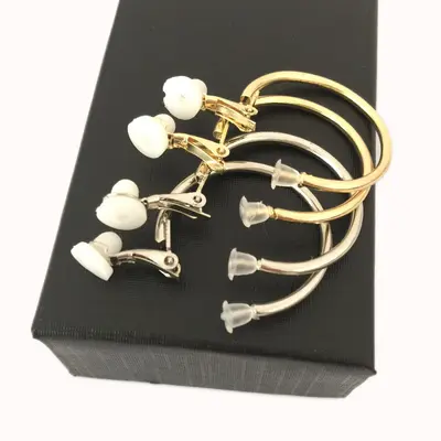 Büyük halka küpeler toptan kadın DJ gece kulübü moda büyük halka küpeler piercing olmadan kulak klipsleri 2.5-10cm