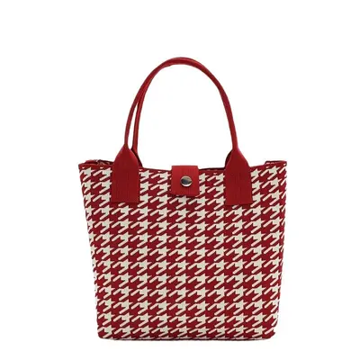 Knitted Tote Bag, Large Capacity, Korean Style Handbag - 6