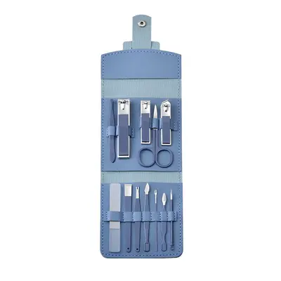 12-piece nail scissor set, manicure tools, folding case - 6