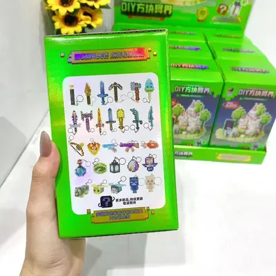 DIY1方块异界拼装积木人仔人偶男女卡通拼装益智积木玩具儿童礼物
