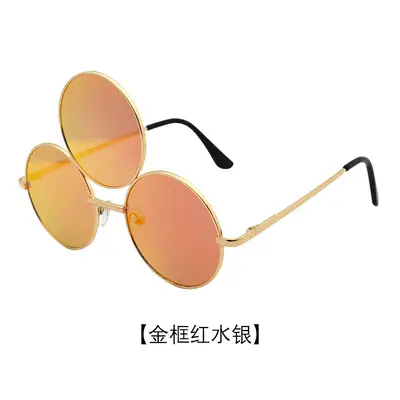Runde Unisex-Sonnenbrille im Retro-Stil - 10