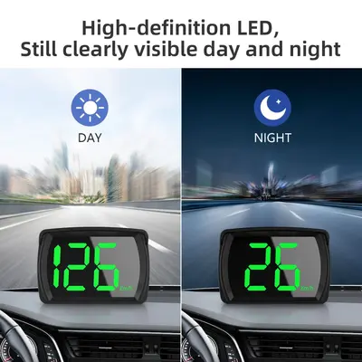 Fabrika Kaynağı HUD Başüstü Gösterge Y03 HUD Beidou GPS Araç Hız Göstergesi KM/MPH Sınır Ötesi Özel