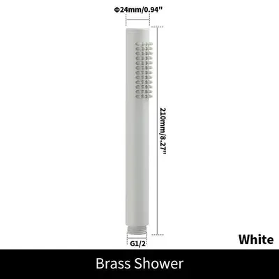 304 Concealed Shower Set, Wall-Mounted Hand Shower Set for Hotel Bathrooms - 9