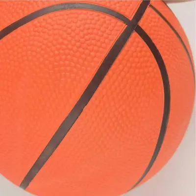 Manufacturer Wholesale Children's Basketball No. 3457 Rubber Basketball for Kindergarten, Primary and Middle School Students, Training, Wear-Resistant, Black Line Blue Ball