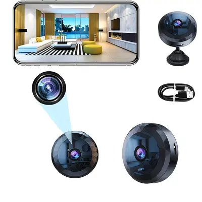 WiFi surveillance camera with HD night vision for smart home monitoring