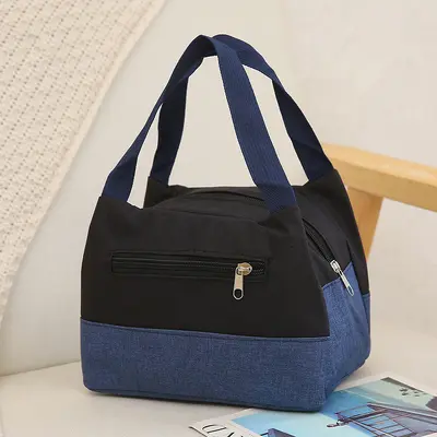Women's Canvas Tote Handbag, Large Capacity, Waterproof Lunch Bag - 8