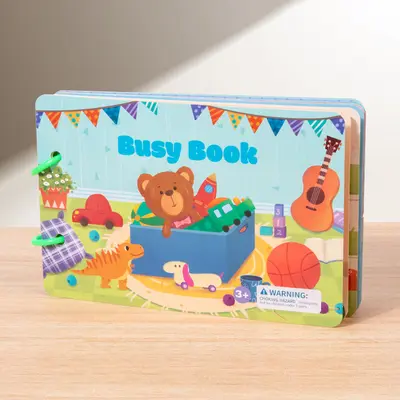 Stilles Buch Lernspielzeug ab 3 Jahren mit Papieraktivitäten