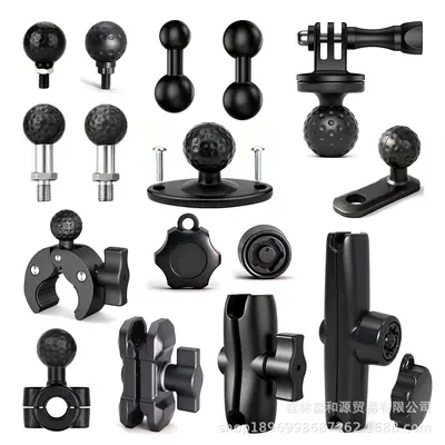 Motorcycle phone holder, 25mm ball head, rearview mirror mount - 6