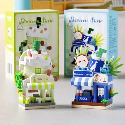 Micro Building Block Street Scene Set, Lemengxiang Compatible - 5