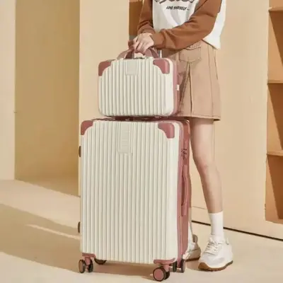 2025 Kore tarzı moda retro kadın valizi, yeni öğrenci dayanıklı şifreli kutu valiz, erkekler için büyük kapasiteli çizilmez - 11
