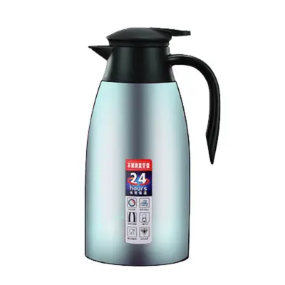 304 Stainless Steel Coffee Pot 2L, Vacuum Insulated Thermos Hot Water Kettle - 12