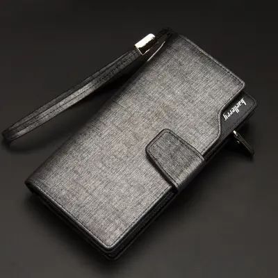 Men's Clutch Wallet with Multiple Card Slots and Long Zipper - 10