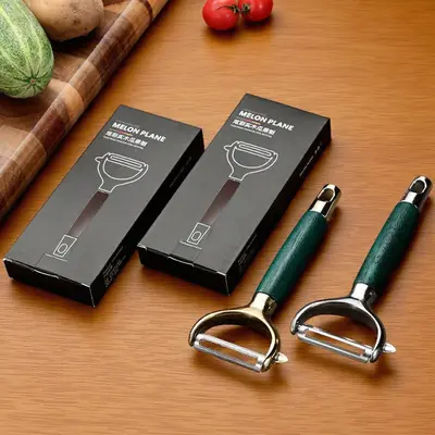Stainless steel multi-function peeler wooden handle - 2
