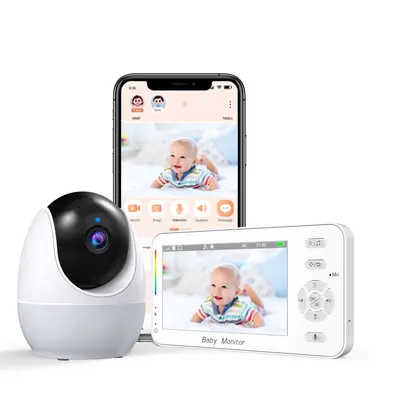 4,3-Zoll Babyphone mit Bildschirm, 1080P, Zwei-Wege-Gegensprechfunktion