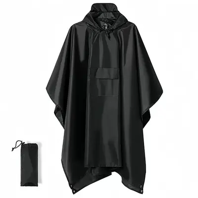 3-in-1 çok işlevli yağmur pelerini, kamp çadırı kumaşı, yetişkinler için outdoor - 6