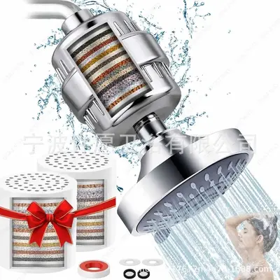 4-Inch Shower Head with 15-25 Stage Filter, Fully Electroplated - 7
