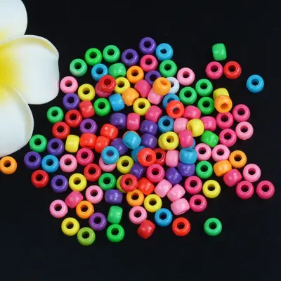 Large Hole Cylinder Barrel Beads, Mixed DIY Beads by Kilogram - 3