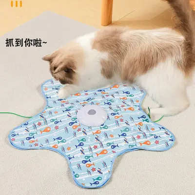 2nd Generation Star-Shaped Cat Hunting Tent with Teaser Toy - 5