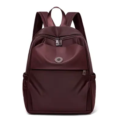 Women's Lightweight Oxford Fabric Waterproof Backpack, Large Capacity Travel Bag - 10