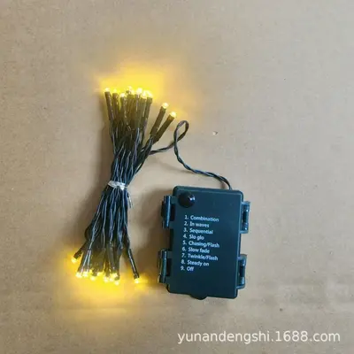 Waterproof 3AA Battery Box LED Fairy Light String, Solar Option