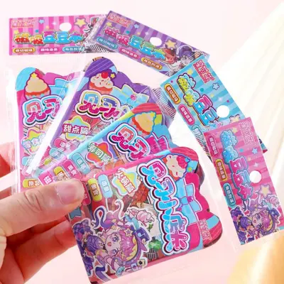 Mini Magnetic Bean Sticker Book, Cut-Free Handmade DIY Quiet Book for Girls - 5