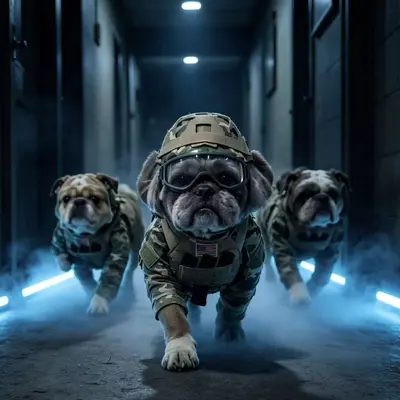 Dog Harness with MOLLE System, 1000D Tactical Vest