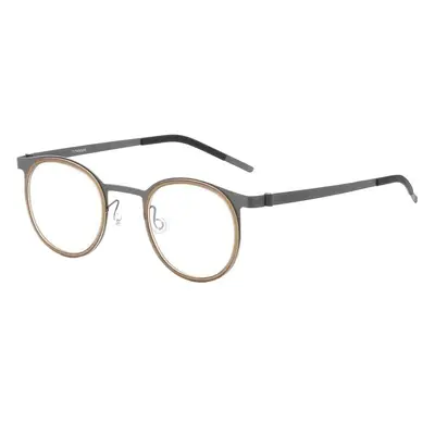 Blaulichtfilter-Ultraleichte Lesebrille, Metallrahmen, Schildpatt-Optik