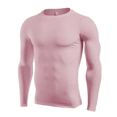 Herren-Sport-T-Shirt, schnelltrocknend, hochelastisch, langärmliges Kompressionsshirt