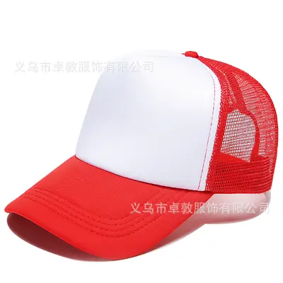 Logo Embroidered Sponge Mesh Cap, Printed Promotional Cap, Travel Cap, Embroidered Basebal - 8