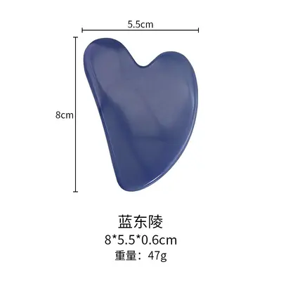 Doğal Jade Gua Sha Taşı Kalp Şekli Ev Kullanımı Masaj Cihazı Yüz İçin Özel Sınır Ötesi Sıcak Satış Sınır Ötesi Tedarik - 10