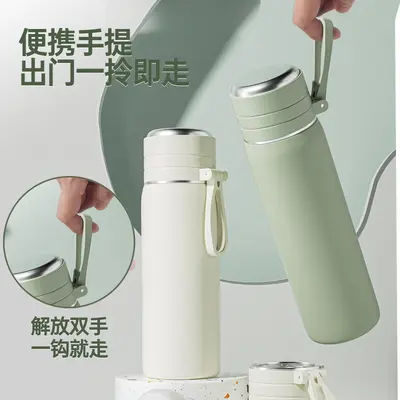 Großer Edelstahl-Thermobecher mit Tee-Wasser-Trennung - 5